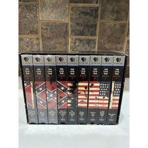 Civil War , PBS Video, 9 VHS Tape Set US History, teachers, History Collectors.